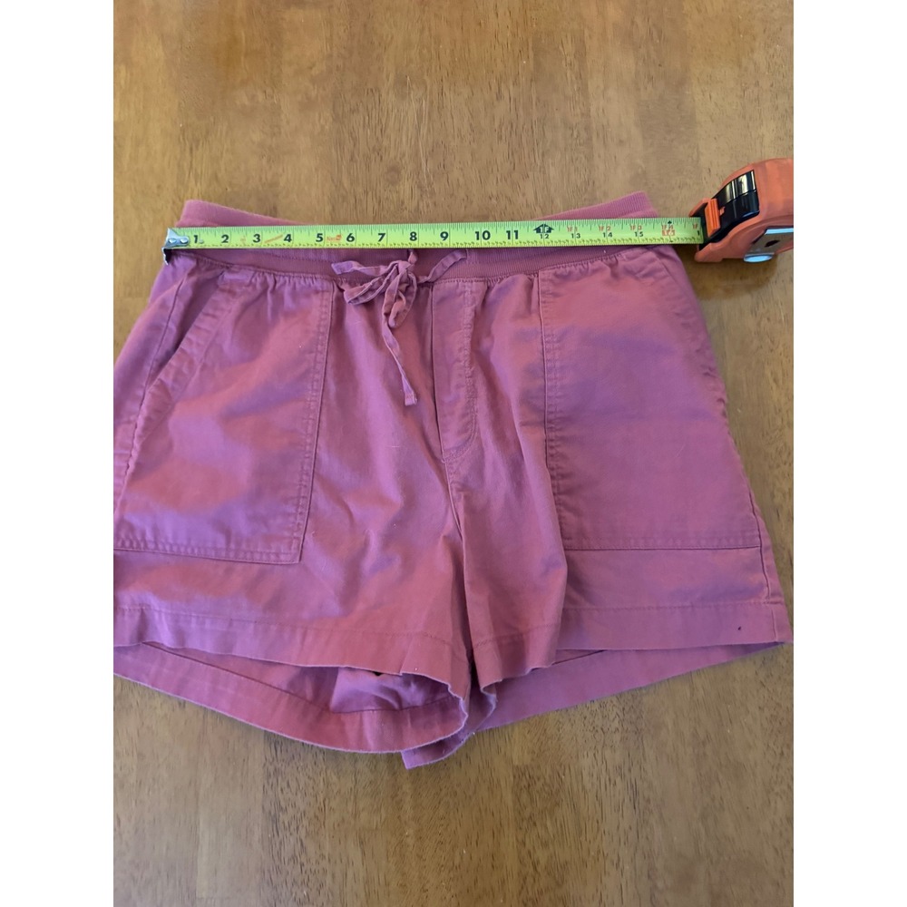 Gap Women's 100% Cotton Utility Drawstring Shorts Rose Pink Size Medium - Picture 5 of 8